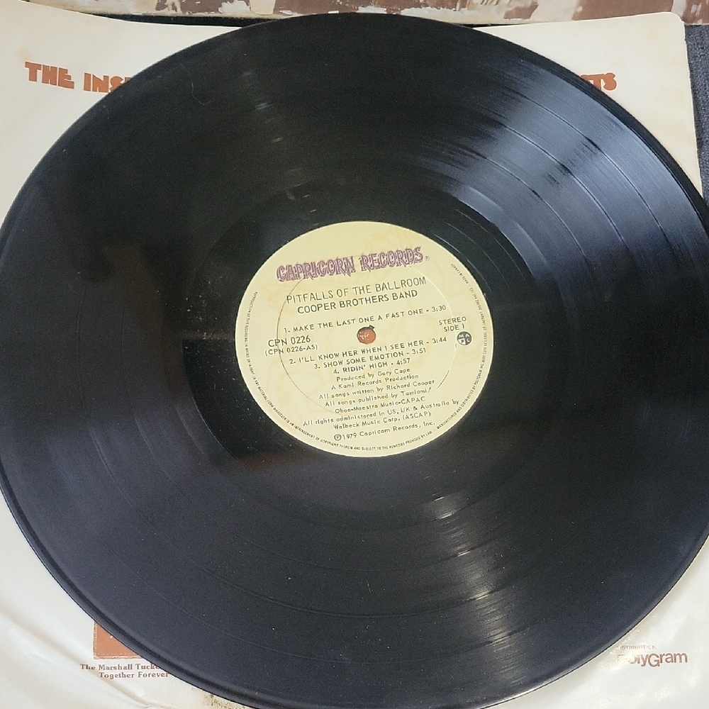 Cooper Brothers~ Pitfalls of the Ballroom Vinyl Record with Album Cover - Picture 2 of 4
